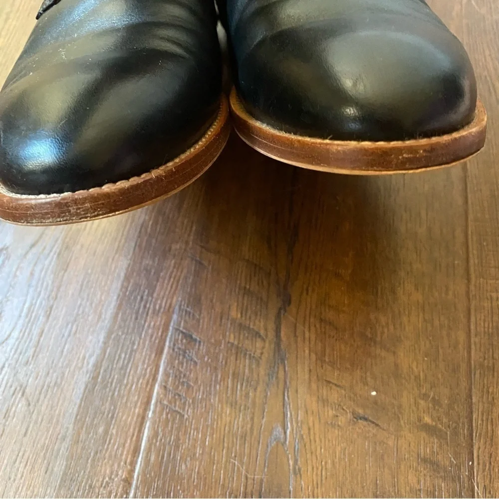 Warfield & Grand Archer Black Leather Oxford SZ 8